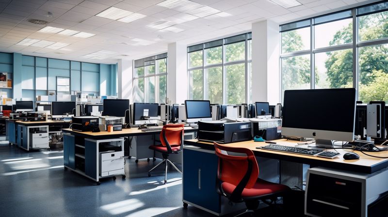 Professional office workspace